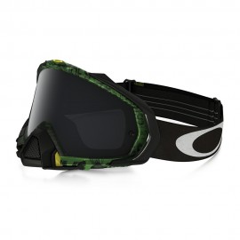 OAKLEY MAYHEM PRO DISTRESS TAGLINE GREEN-YELLOW (LENTE DARK GREY)