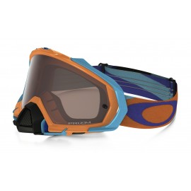 OAKLEY MAYHEM PRO HERITAGE RACER ORANGE BLUE (LENTE PRIZM BLACK IRIDIUM)