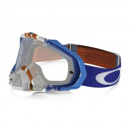 OAKLEY MAYHEM PRO PINNED RACE BLUE-ORANGE (LENTE TRANSPARENTE)
