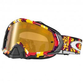 OAKLEY MAYHEM ROCKET OUT RED YELLOW (LENTE FIRE IRIDIUM)