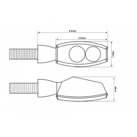 LED INDICATOR MULTIFACE BLACK