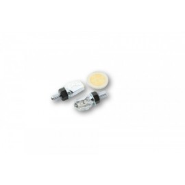 LED INDICATOR TINY CHROME CLEAR E-MARK PAIR