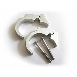 HANDLE BAR CLIP KIT 22MM POLISHED