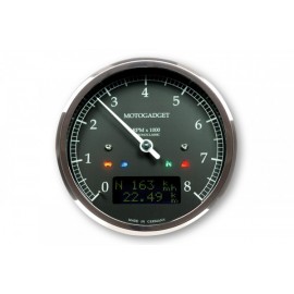 MOTOSCOPE CLASSIC REV COUNTER DARK EDITION 8.000 RPM