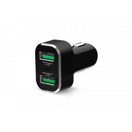 GDS CIGARETTE CHARGER DUAL USB W QC PORT