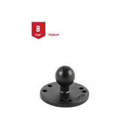 BASE PLATE ROUND (AMPS) - B-BALL (1 INCH) IN POLYBAG WITH HEADER CARD