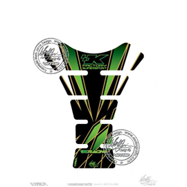 PROTECTOR DEPOSITO NEGRO/VERDE KAWASAKI