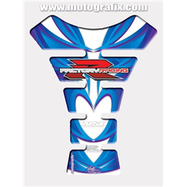 PROTECTOR DEPOSITO 1PC BLANCO/AZUL SUZUKI