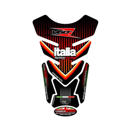 PROTECTOR DEPOSITO 4PCS NEGRO/NARANJA APRILIA