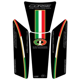 PROTECTOR DEPOSITO 4PCS NEGRO ITALIA DUCATI STREETFIGHTER