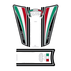 PROTECTOR DEPOSITO 4PCS BLANCO ITALIA DUCATI DIAVEL 1200