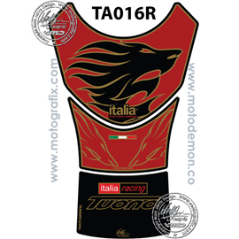 PROTECTOR DEPOSITO 3PCS ROJO APRILIA TUONO