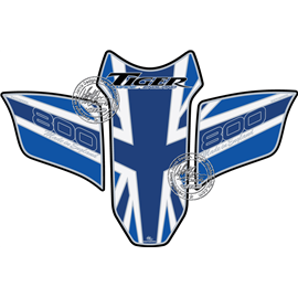 PROTECTOR DEPOSITO 3PCS AZUL TRIUMPH TIGER 800