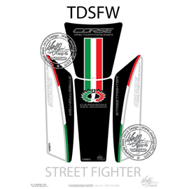 PROTECTOR DEPOSITO 4PCS BLANCO/NEGRO DUCATI STREEFIGHTER