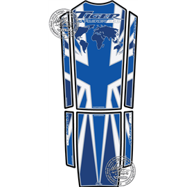 PROTECTOR DEPOSITO 5PCS AZUL/BLANCO TRIUMPH TIGER1200 EXPLORER
