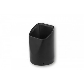 ENDCAP SQUARE BLACK FOR EXHAUST WITH D112MM