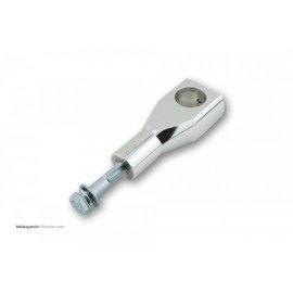 ALU-RISER POLISHED 100 MM 12MM FIXING WITHOUT WIRE THROUGH