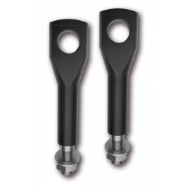 ALU-RISER BIG BONE FLAT STYLE BLACK 150 MM 1 1/4 INCH WITH WIRE THROUGH