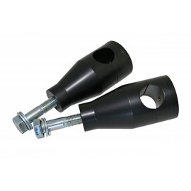 ALU-RISER BLACK 75 MM TÃŒV M12 MOUNTING