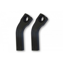 ALU-RISER CRANKED 150MM HIGH BLACK 1 INCH