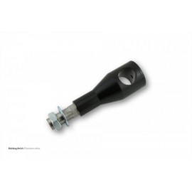 ALU-RISER BLACK INCREASE BY 75 MM 22MM FIXING WITH WIRE THROUGH