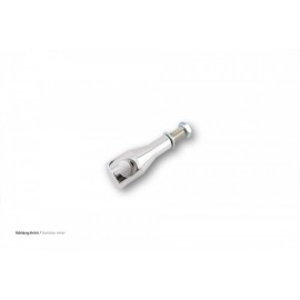 ALU-RISER POLISHED 150 MM 22MM FIXING WITH WIRE THROUGH