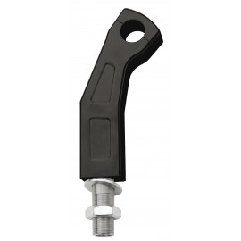 ALU-RISER CRANKED 150MM HIGH BLACK 1 INCH