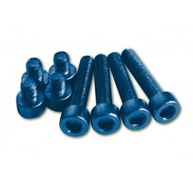 ALUMINIUM SCREW SET M5 BLUE ANODIZED
