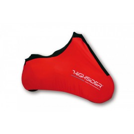 INDOOR MOTORCYCLE COVER SPANDEX M RED