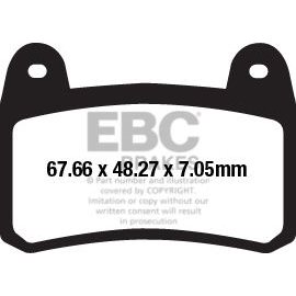 KEEWAY RKV 125 12' - 15' EBC SINTETIZADAS DEL. IZQ.
