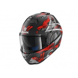 SHARK EVO ONE 2 SKULD MATE NEGRO BLANCO ROJO