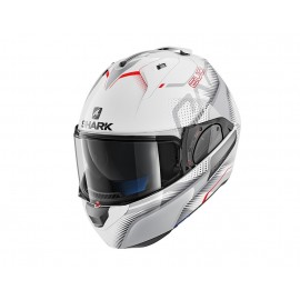 SHARK EVO ONE 2 KEENSER BLANCO PLATA ROJO